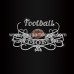 Football Mom Rhinestone Hotfix Motifs